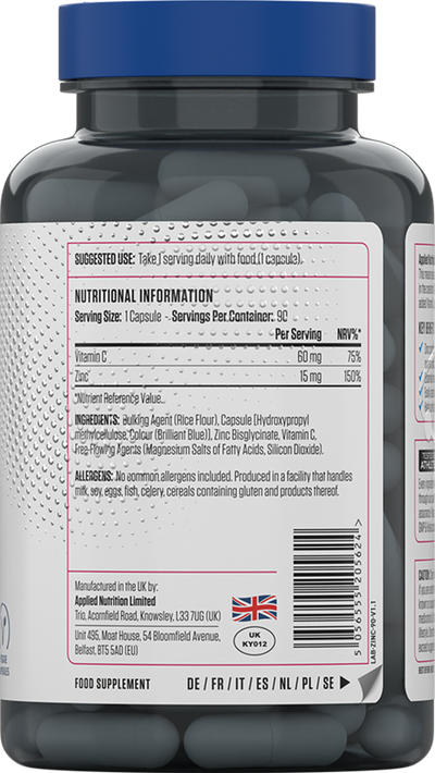 Applied Nutrition Sinkki - 90 kaps.