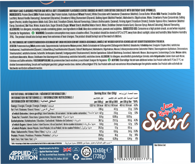 Applied Nutrition Swirl Duo -patukka - 12 x 60 g