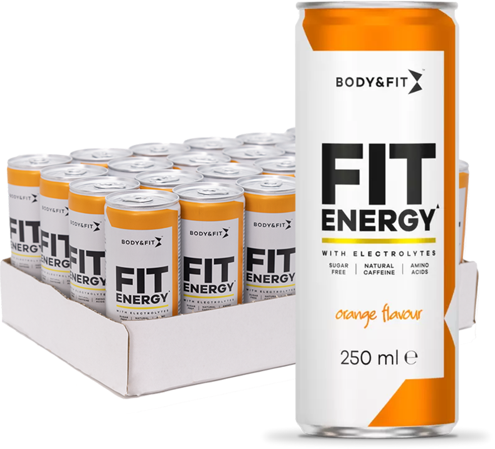 Body &amp; Fit Fit Energy - 24 x 250 ml appelsiini