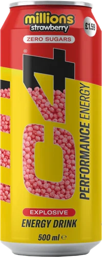 C4 Energy - 12 x 500 ml Millions Mansikka