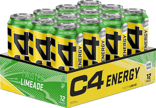 C4 Energy - 12 x 500 ml kierrettyä limeä