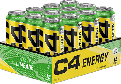 C4 Energy - 12 x 500 ml kierrettyä limeä