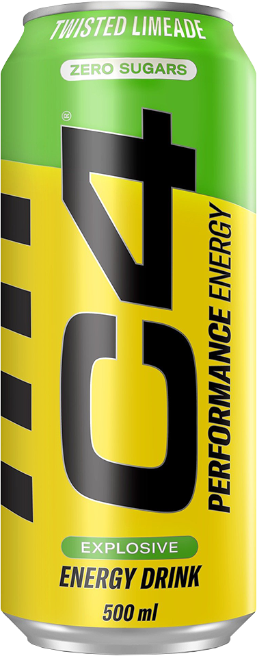 C4 Energy - 12 x 500 ml kierrettyä limeä