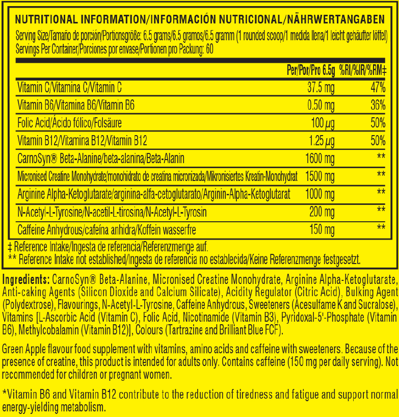 C4 Pre-Workout - 60 annosta hedelmäpunssia