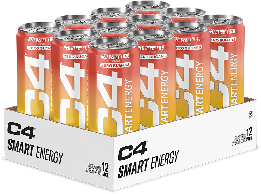 C4 Smart Energy - 12 x 330 ml Punainen marja