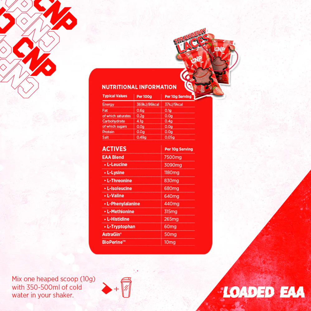 CNP Loaded EAA - 300 g mansikkapitsejä