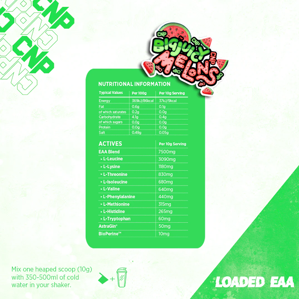 CNP Täytetyt EAA:t - 300 g Isoja Mehukkaita Meloneja