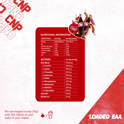 CNP Täytetyt EAA-kolat - 300 g Kirsikka-Cola Pullot