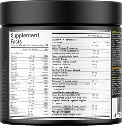 Dedicated Nutrition Alpha Triad - 180 tablettia 