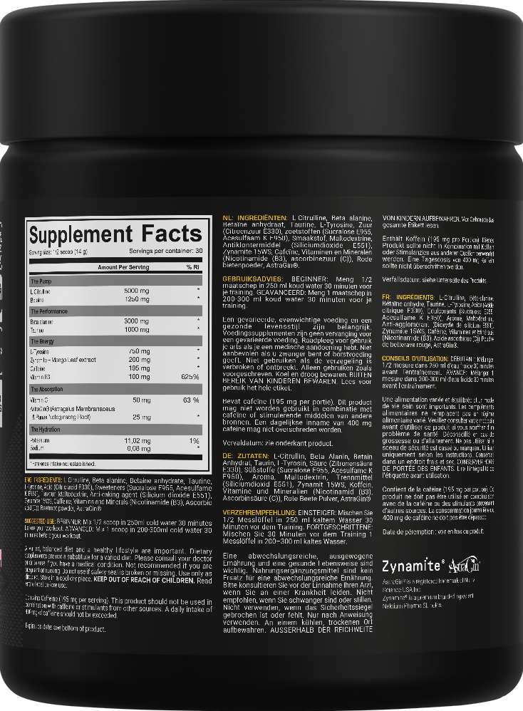 Dedicated Nutrition Unstoppable - 420 g hedelmäpunssi
