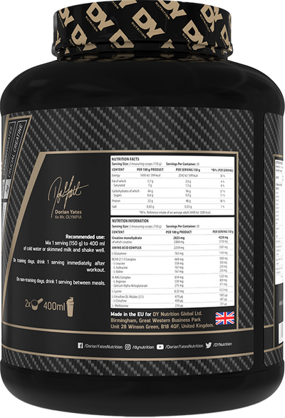 Dorian Yates Nutrition Game Changer Mass - 3000 g