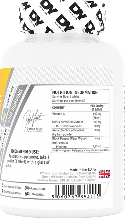 Dorian Yates Nutrition C-vitamiini Plus - 60 tablettia