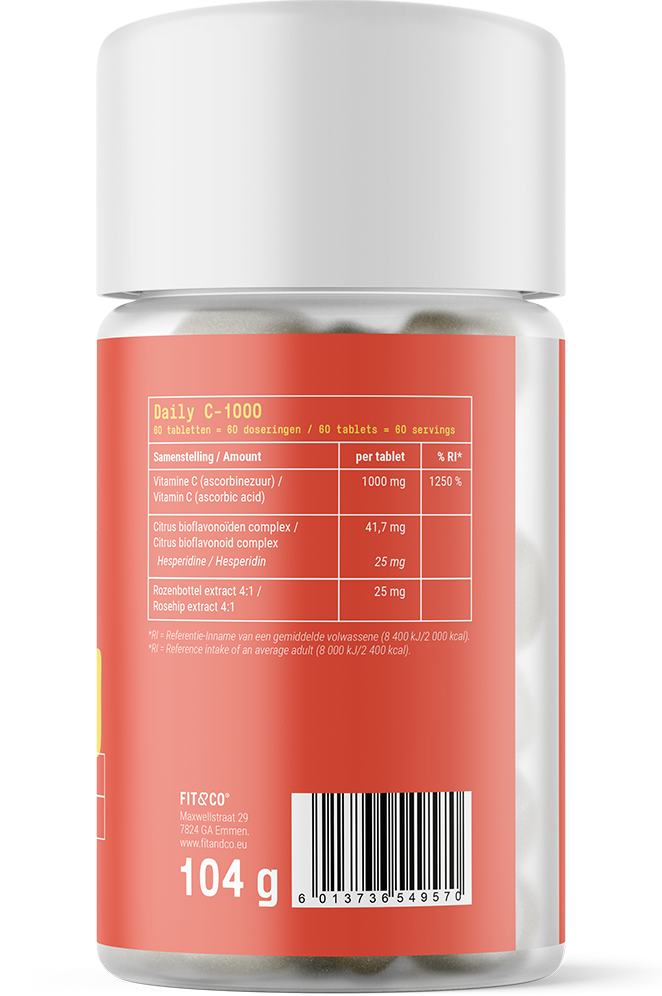 Fit &amp; Co Daily C-1000 - 60 tablettia