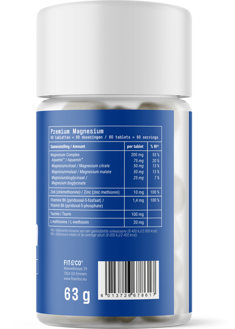 Fit &amp; Co Premium Magnesium - 60 tablettia