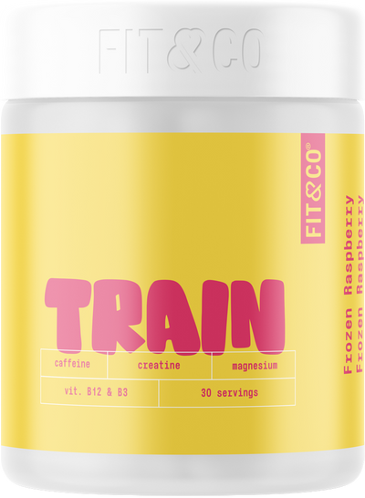 Fit &amp; Co Train Pre-Workout - 300 g - Jäädytetty vadelma