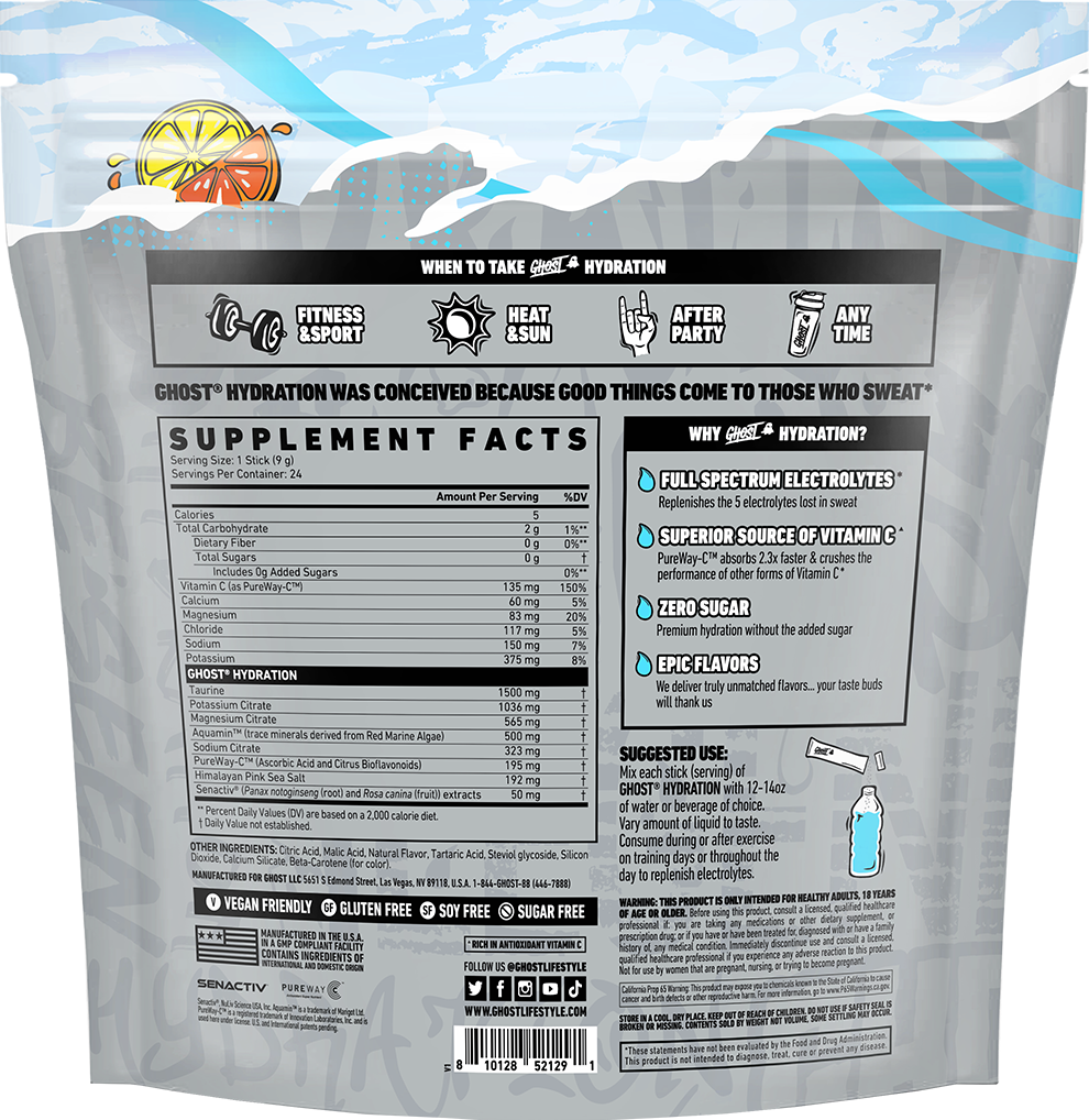 Ghost Nesteytystikut - 24 annosta - Lemon Crush