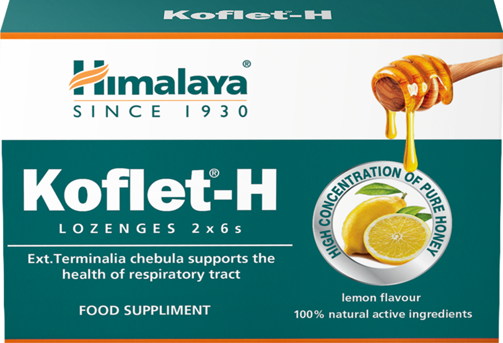 Himalaya Koflet H - 2 x 6' imeskelytabletit sitruuna 
