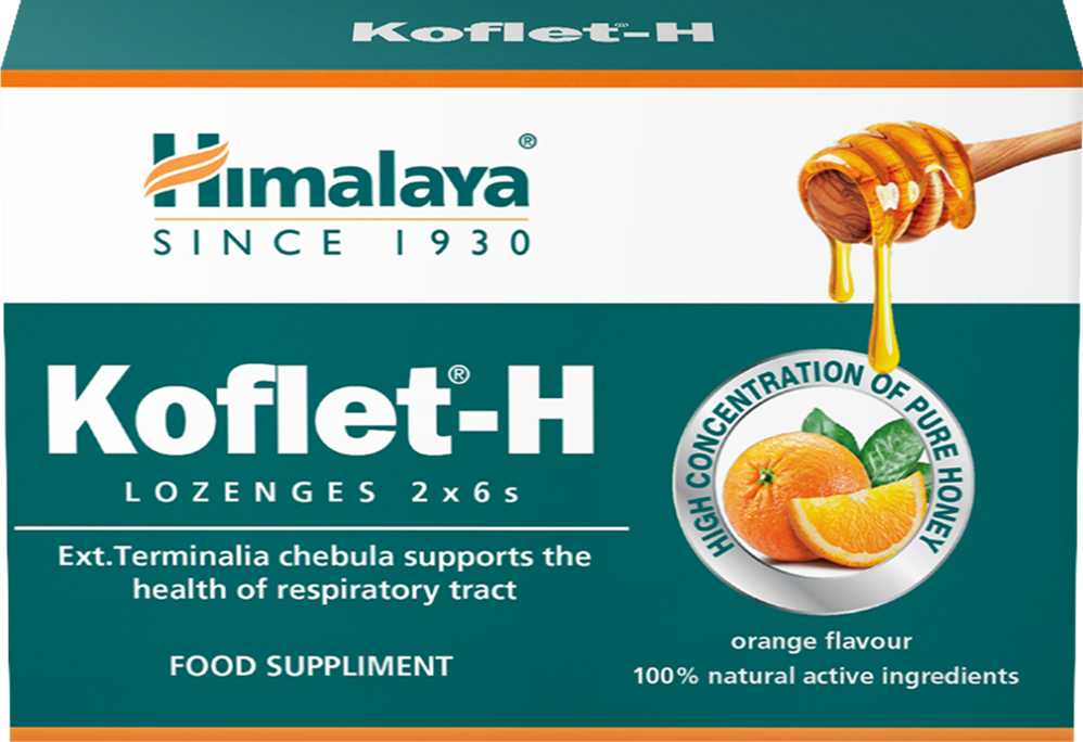 Himalaya Koflet H - 2 x 6' imeskelytabletit, oranssi 