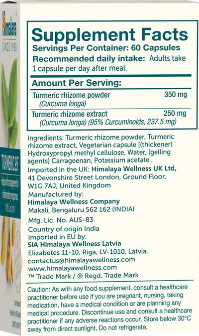 Himalajan kurkuma 95 - 60 kaps.