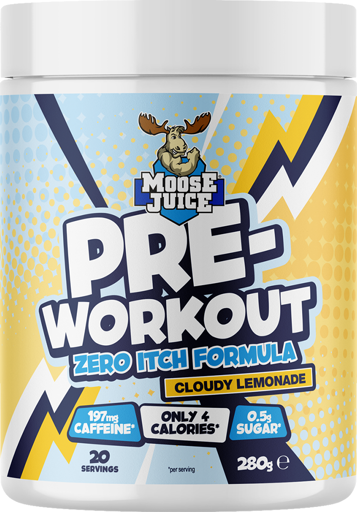 Muscle Moose Pre-Workout Zero Itch Formula - 20 annosta Sameaa Lemonadea