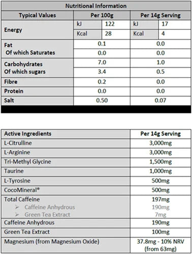 Muscle Moose Pre-Workout Zero Itch Formula - 20 annosta Sameaa Lemonadea