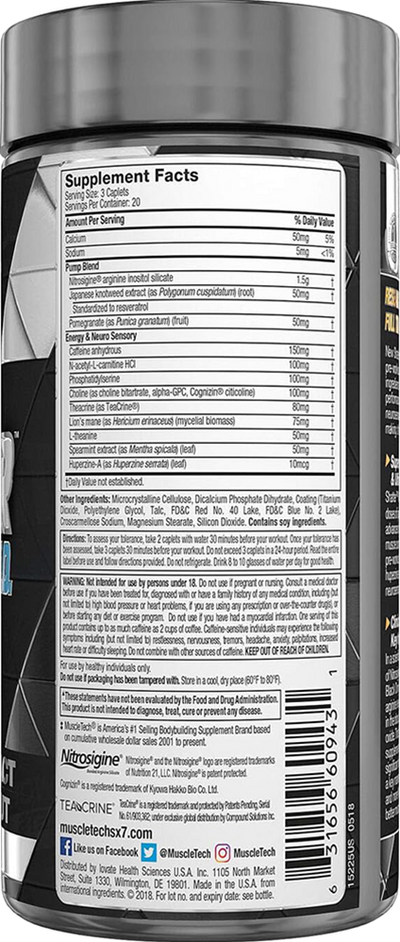 MuscleTech Black Onyx Neuro NO - 60 kaps.