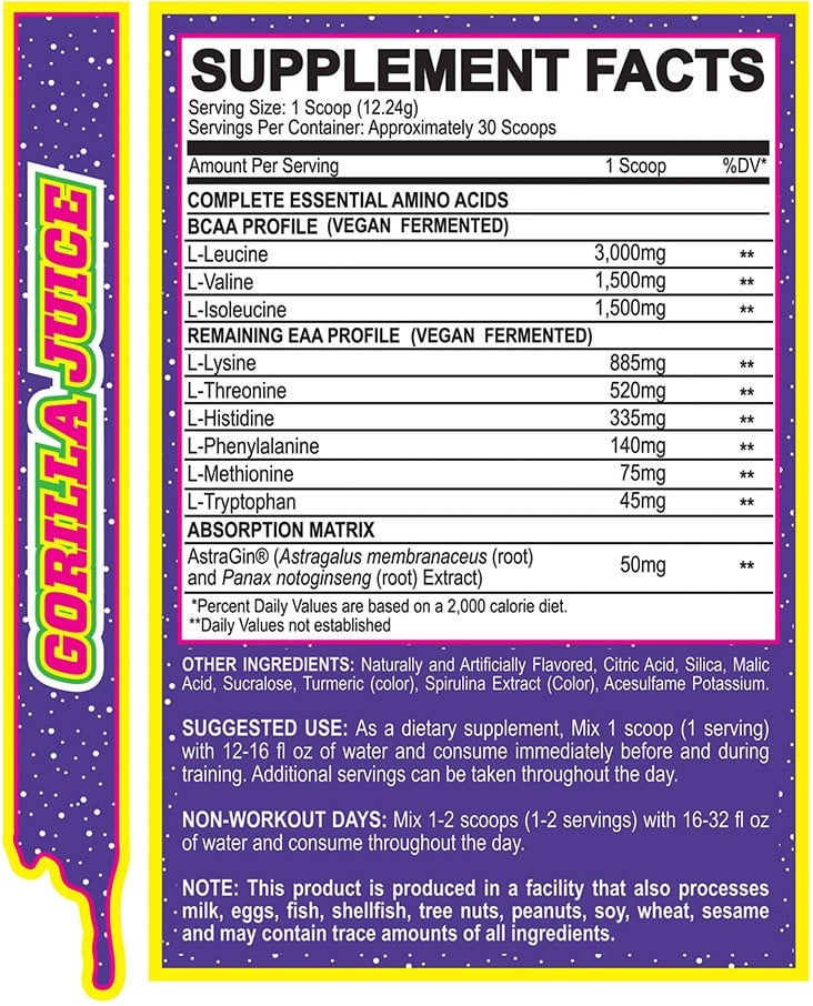 MyoBlox 24/7 Aminos - 30 annosta Gorilla-mehua