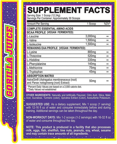 MyoBlox 24/7 Aminos - 30 annosta Gorilla-mehua