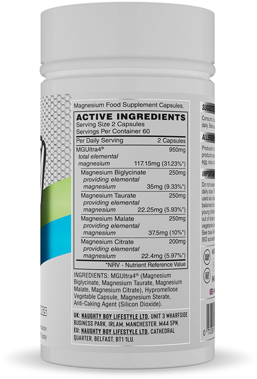 Naughty Boy MGUltra4 Magnesium - 120 kaps.