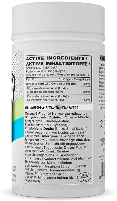 Naughty Boy Omega 1000 mg - 90 pehmeäkapselia