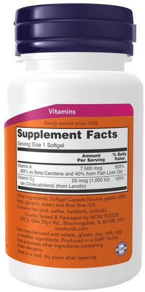 NOW Foods NOW361 Ultra A&amp;D - 100 pehmeäkapselia