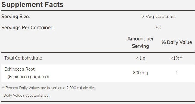 NOW Foods NOW4660 Euchinacea Purp 400 mg - 100 kasviskapselia