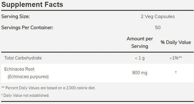 NOW Foods NOW4660 Euchinacea Purp 400 mg - 100 kasviskapselia
