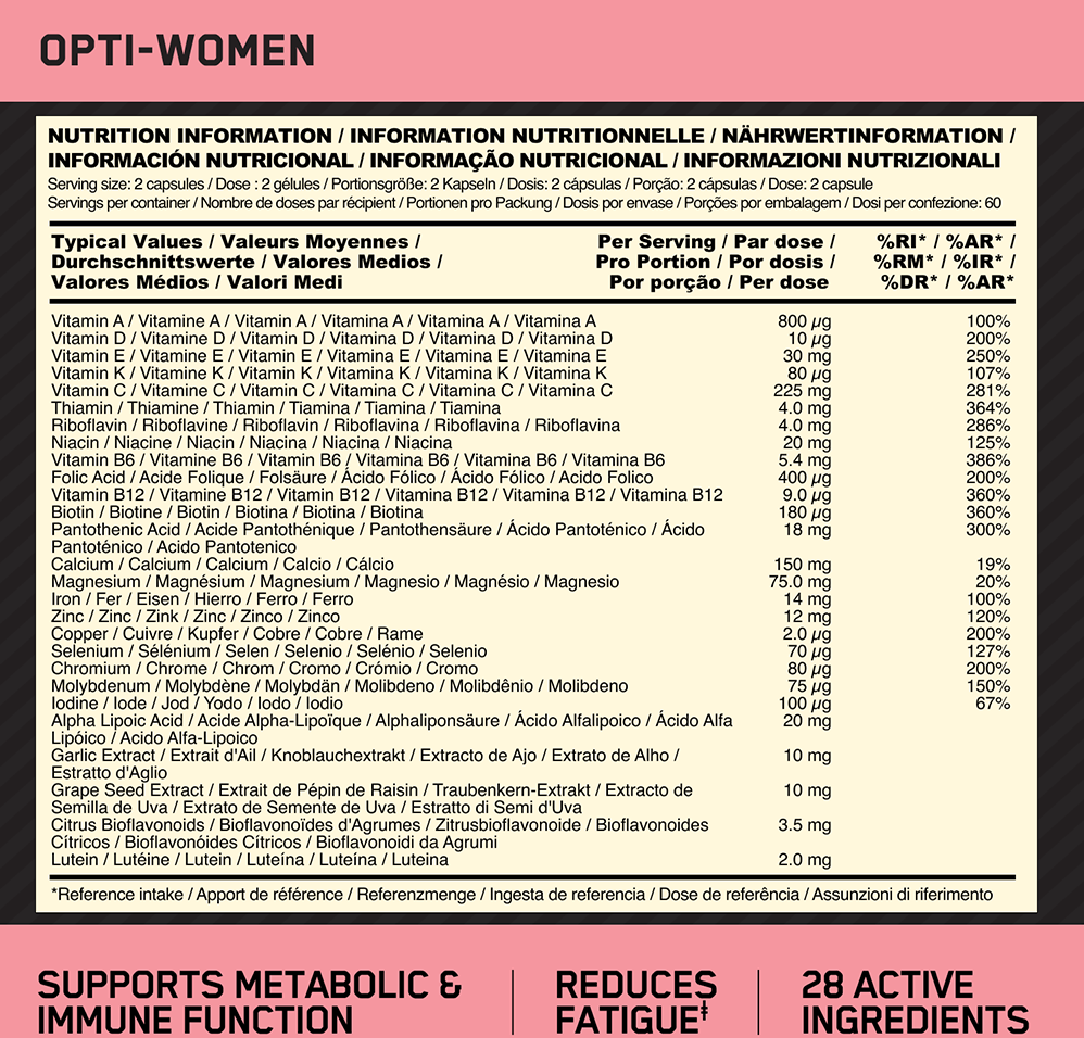 Optimum Nutrition Opti-Women 60 kaps.