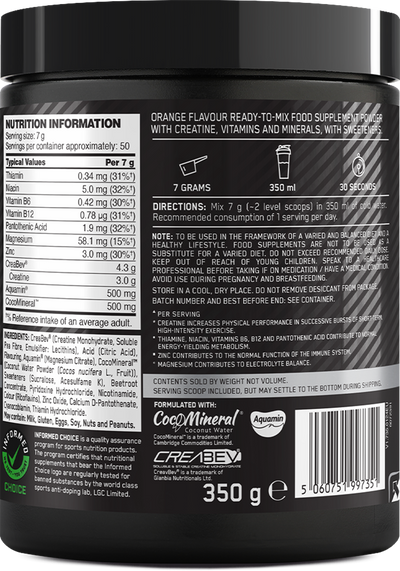 Optimum Nutrition Platinum Creatine Plus - 350 g Orange