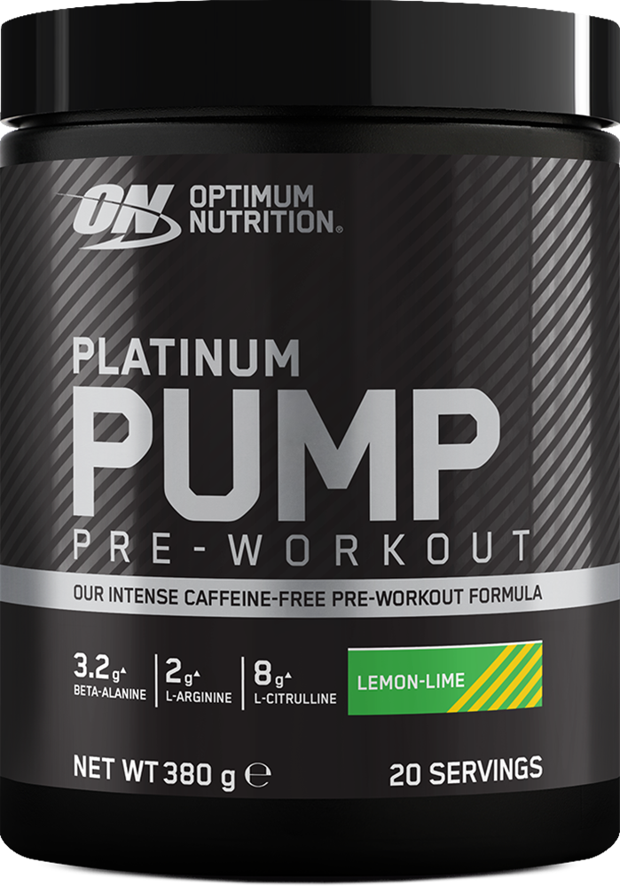 Optimum Nutrition Platinum Pump Pre-Workout - 380 g Sitruuna-Lime