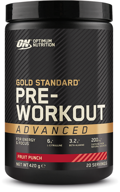 Optimum Nutrition Gold Standard Pre-Workout Advanced - 400 g hedelmäpunssi