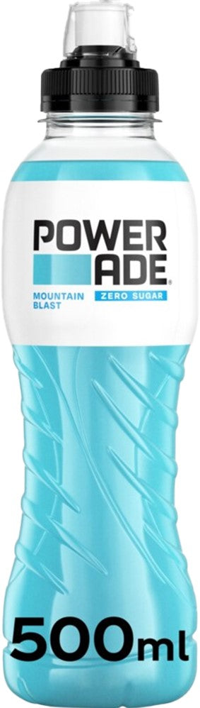 Powerade Zero Sugar - 12 x 500ml Mountain Blast