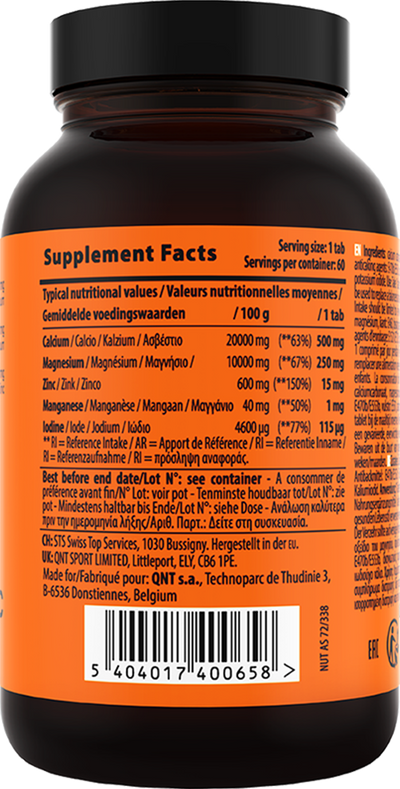 QNT kalsium-magnesium-sinkki - 60 välilehteä