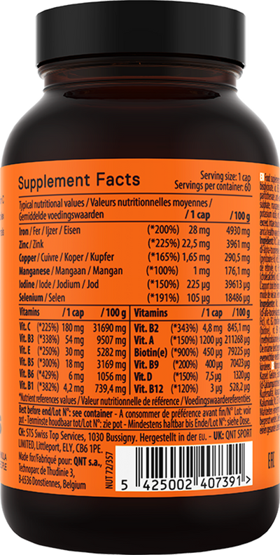 QNT Päivittäiset vitamiinit - 60 kaps.