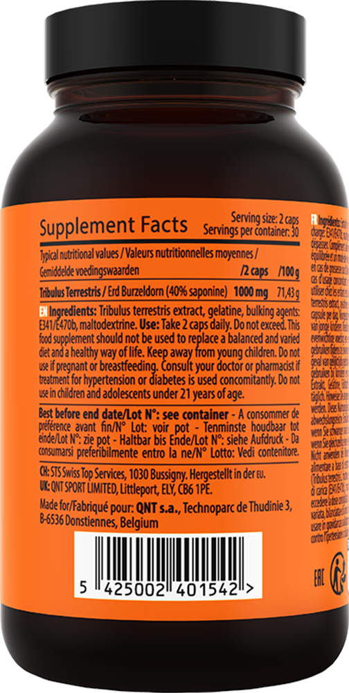 QNT Tribulus Terrestris - 60 kapselia