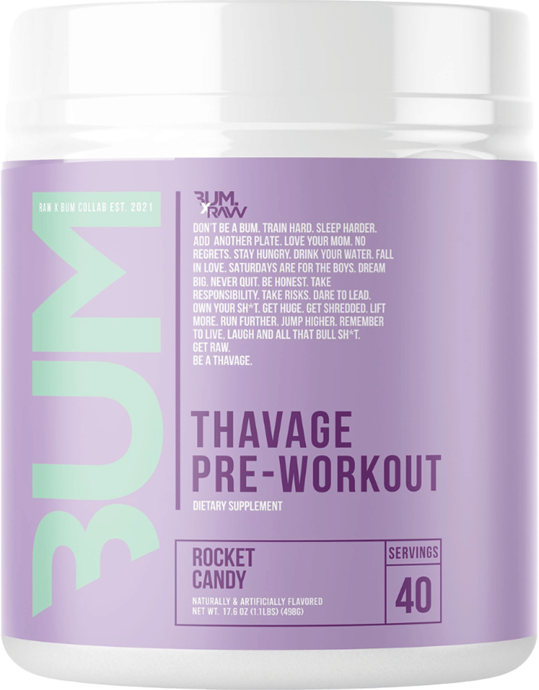 RAW CBUM Thavage Pre-Workout - 40 annosta rucolakarkkeja