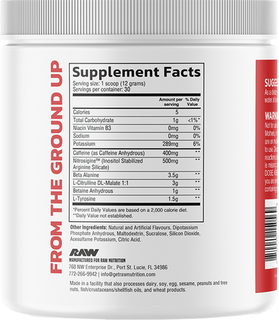 RAW Pre Extreme - 30 annosta Fruit Burst