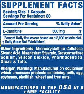 RCSS L-Carnitine-XS - 60 caps