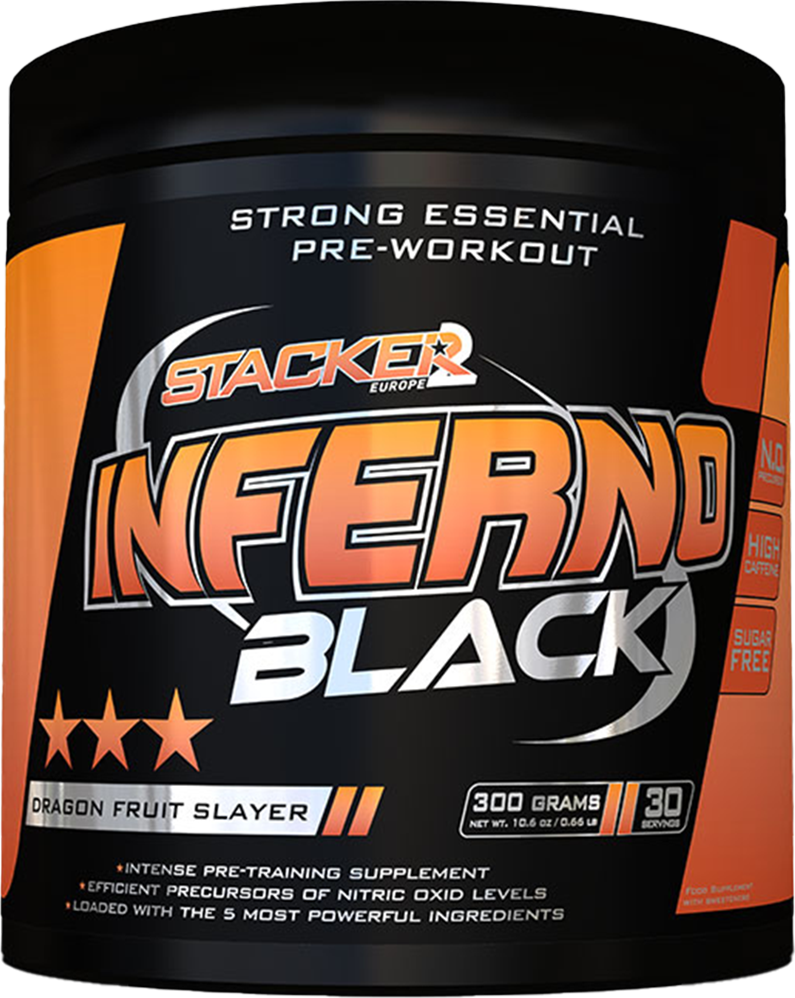 Stacker2 Inferno Black - 300 g lohikäärmeen hedelmä