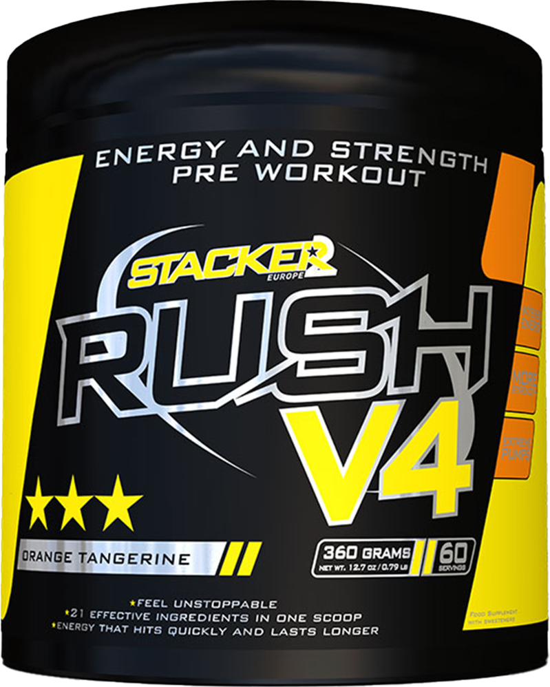 Stacker2 Rush V4 - 360 g appelsiini-mandariini