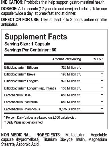 Testattu probiootti - 60 kaps.