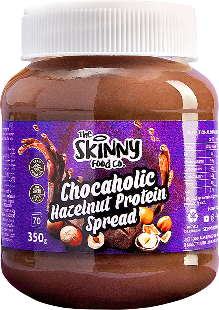 The Skinny Food Co Chocaholic Hasselpähkinäproteiinilevite - 350 g