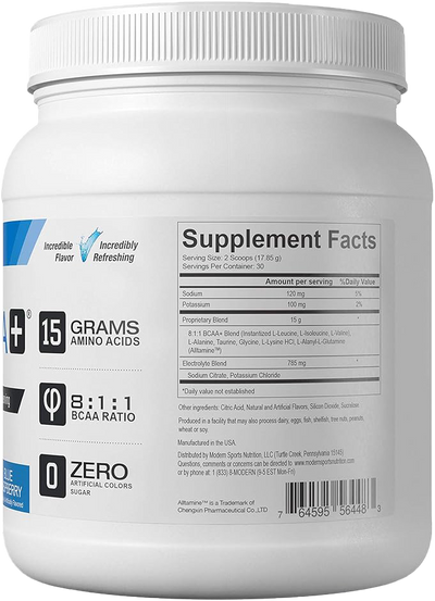 Modern BCAA+ - 535 g Blue Raspberry