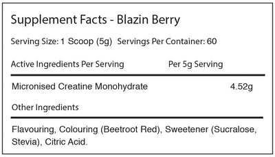 Warrior Creatine Monohydrate - 300 g Tropical Sunrise